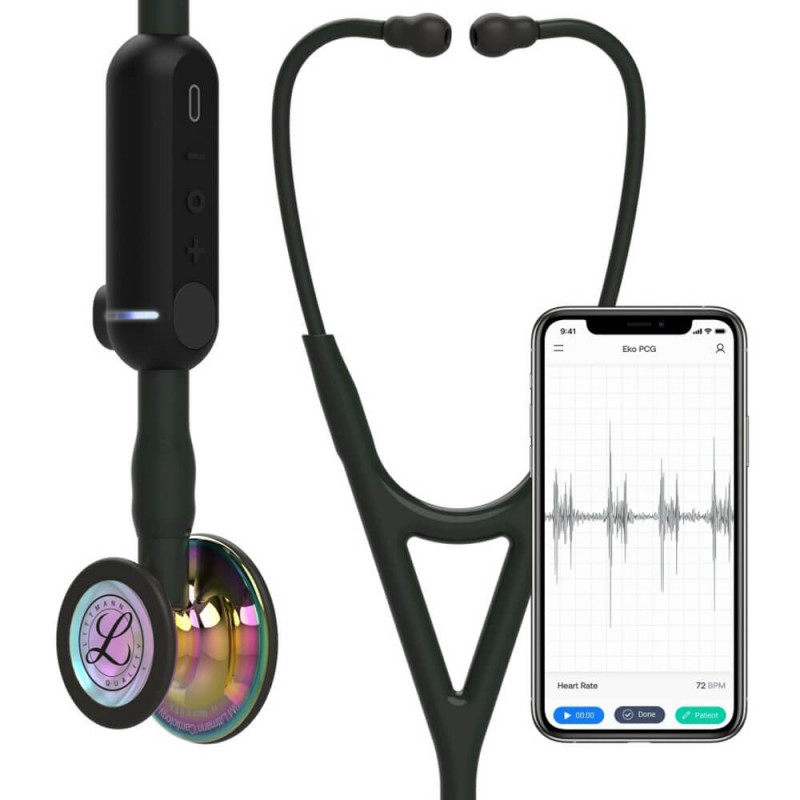 CORE Digital - Stetoscop electronic 3M Littmann, 69 cm, capsula curcubeu (Rainbow Edition)