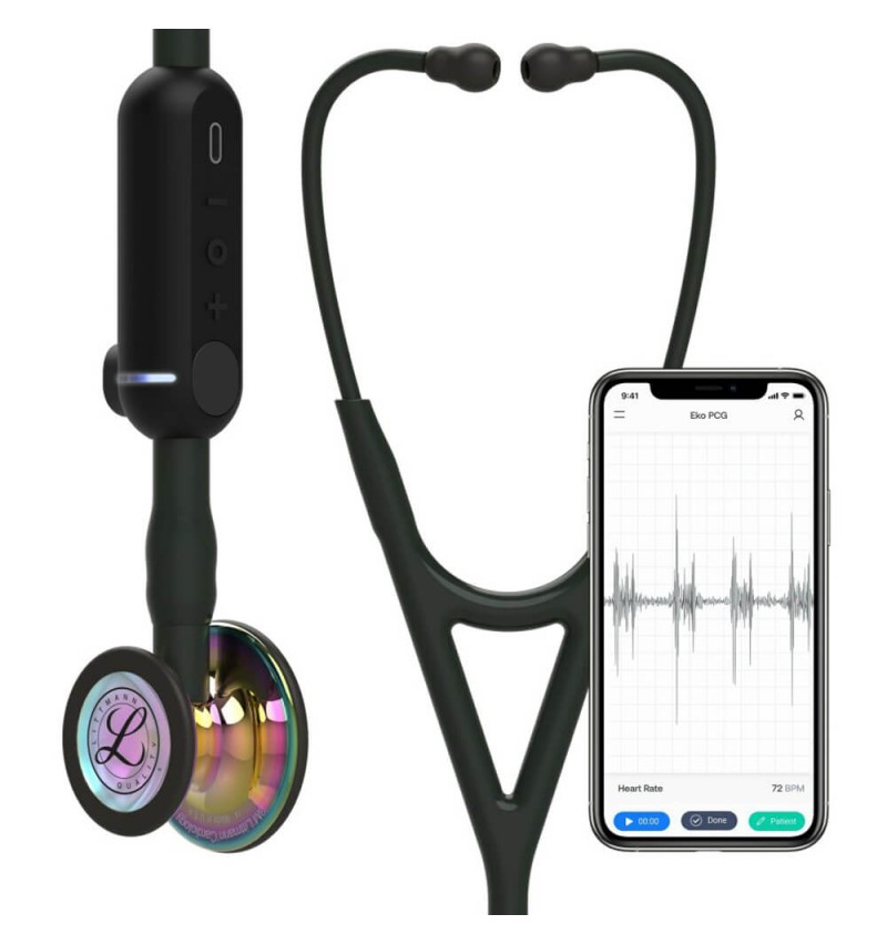 CORE Digital - Stetoscop electronic 3M Littmann, 69 cm, capsula curcubeu (Rainbow Edition)