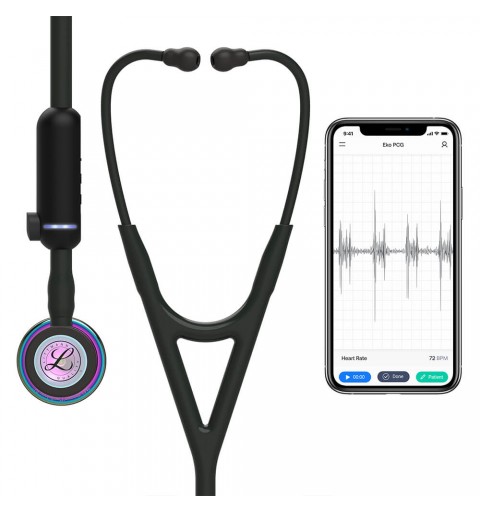CORE Digital - Stetoscop electronic 3M Littmann, 69 cm, capsula curcubeu (Rainbow Edition)
