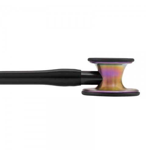 Cardiology IV 6165 - Stetoscop 3M Littmann, 69 cm, Negru, capsula curcubeu (Black/Rainbow)