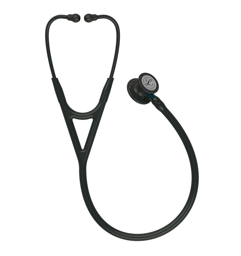 Cardiology IV 6201 - Stetoscop 3M Littmann, 69 cm, Negru/Albastru, capsula neagra (Black/Blue/Black)