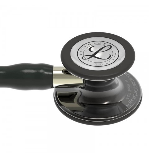 Cardiology IV 6204 - Stetoscop 3M Littmann, 69 cm, Negru/sampanie, capsula fumurie (Black/Champagne/Smoke)