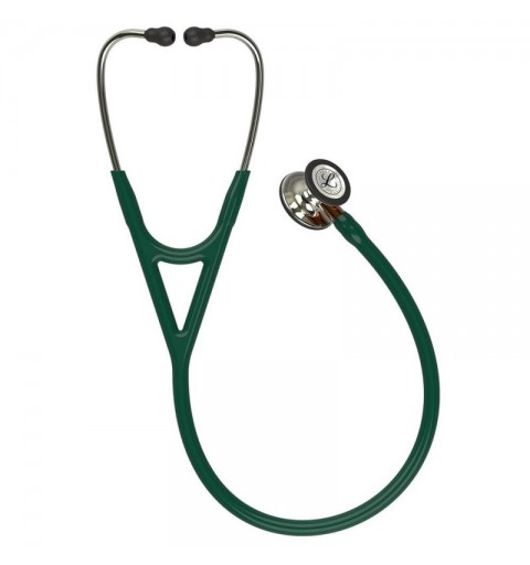 Cardiology IV 6206 - Stetoscop 3M Littmann, 69 cm, Verde inchis/sampanie/portocaliu (Hunter Green/Champagne/Orange)