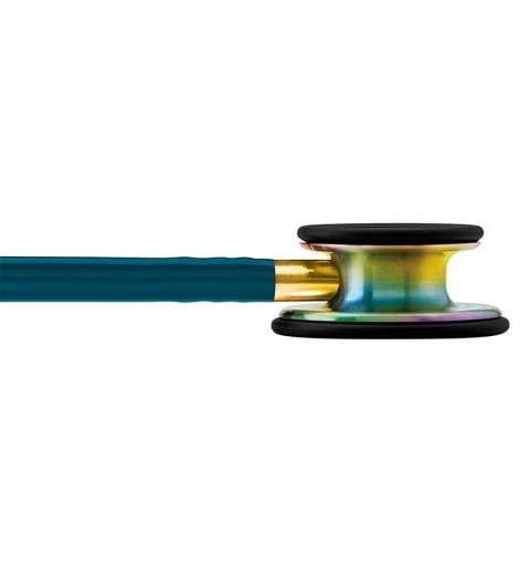 Classic III 5807 - Stetoscop 3M Littmann, 69 cm, generatia noua, Turcoaz, capsula curcubeu (Caribbean Blue/Rainbow)