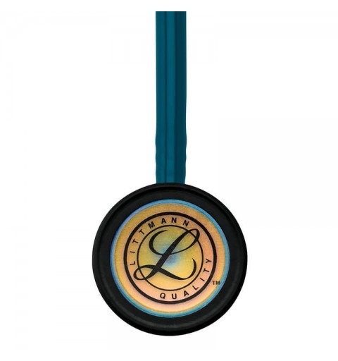 Classic III 5807 - Stetoscop 3M Littmann, 69 cm, generatia noua, Turcoaz, capsula curcubeu (Caribbean Blue/Rainbow)