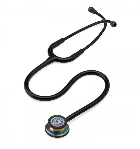 Classic III 5870 - Stetoscop 3M Littmann, 69 cm, generatia noua, Negru, capsula curcubeu (Black/Rainbow)