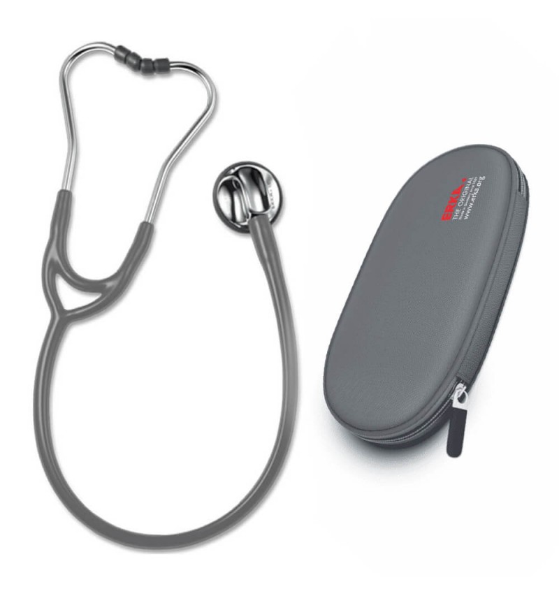 Stetoscop ERKA Sensitive, gri, cu borseta Stetoscop ERKA Sensitive, gri, cu borseta