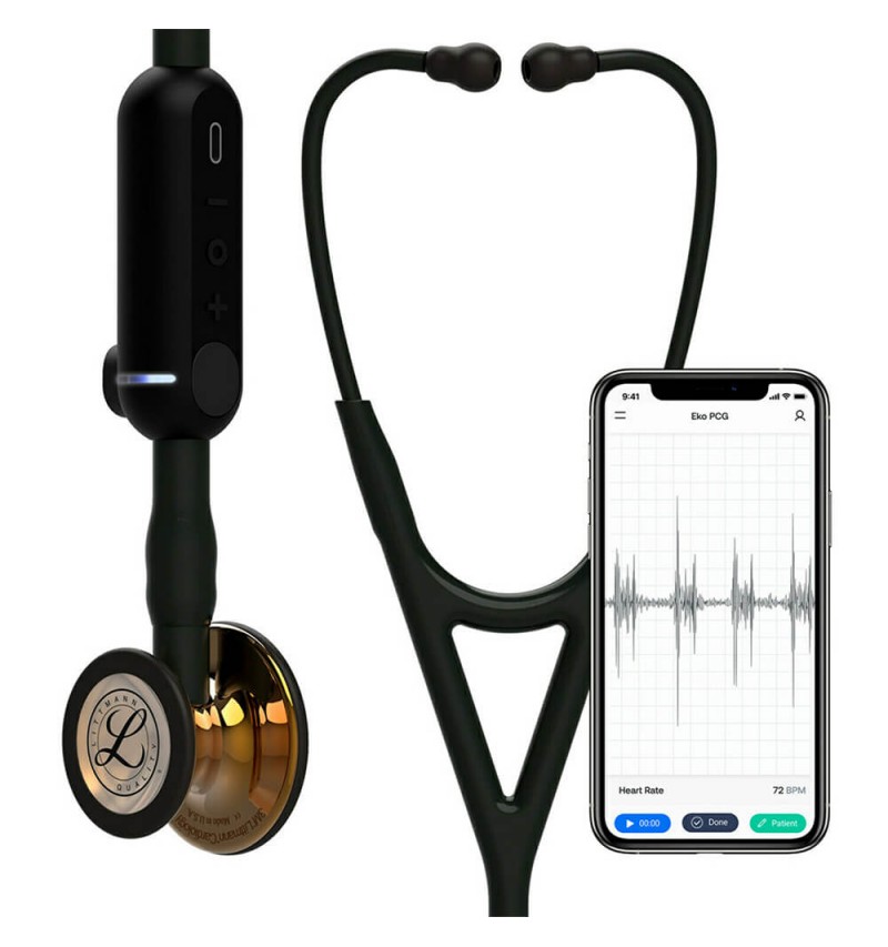 CORE Digital - Stetoscop electronic 3M Littmann, 69 cm, capsula cupru (Copper Edition)