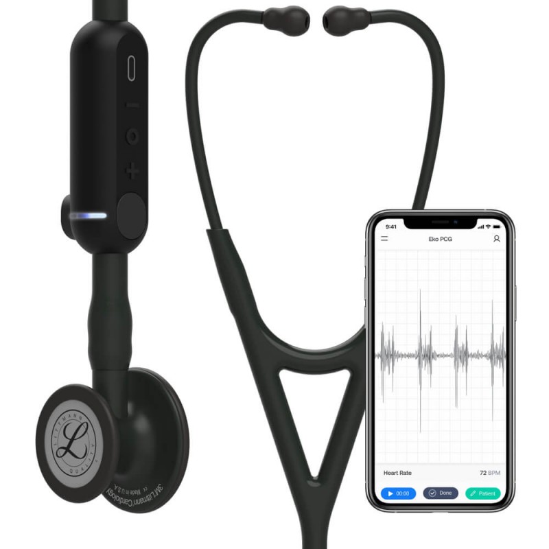 CORE Digital - Stetoscop electronic 3M Littmann, 69 cm, capsula neagra (Black Edition)