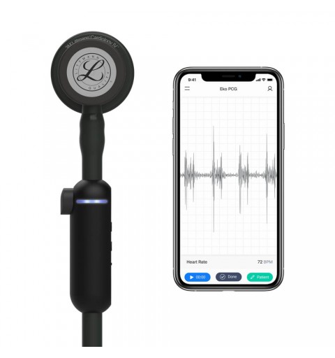 CORE Digital - Stetoscop electronic 3M Littmann, 69 cm, capsula neagra (Black Edition)